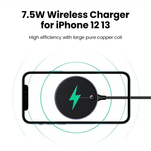 UGREEN Magnetic Wireless Charger For iPhone 16 15 14 pro max Charger Magnet Induction Charger For iPhone Wireless Charging Pad - Image 3
