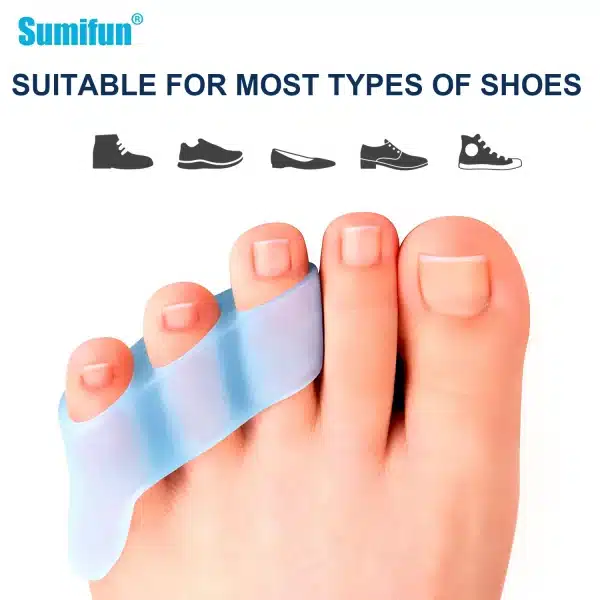 2pcs Three-hole Little Toe Separator Bunion Blister Pain Relief Toe Straightener Protector Overlapping Toes Foot Care Tool - Image 5