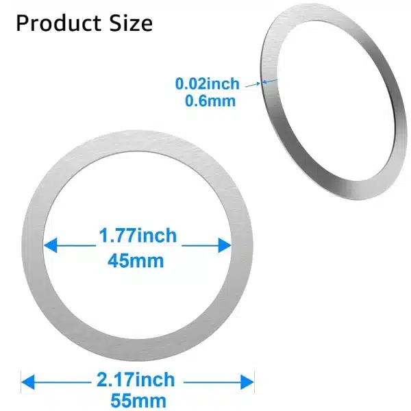 2Pack for Magsafe Magnetic Plate Ring Universal Metal Sticker Support Wireless Charger Metal Plate Sheet for Magnet Car Holder - Image 3