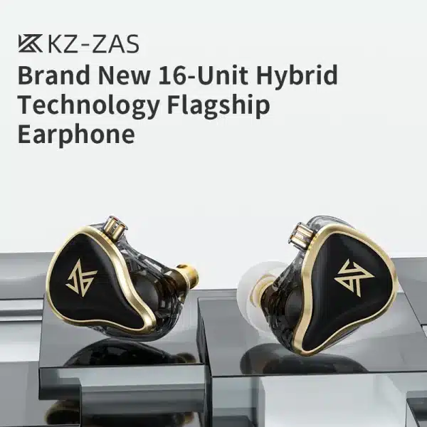 KZ ZAS 16 Units Earphones 7BA+1DD Dynamic hybrid Earbuds HiFi Bass Sport Headset Noise Cancelling in Ear Monitors - Image 6