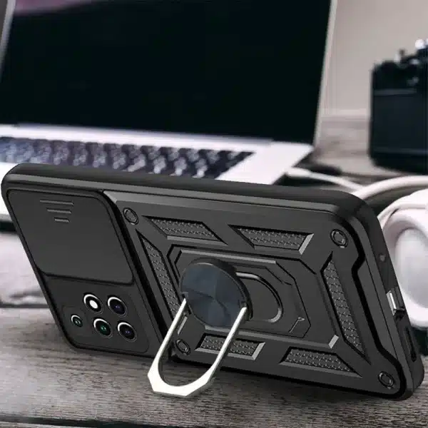 Shockproof Case For Xiaomi Redmi 10 9 9T 9A 9C NFC Push Pull Camera Protection Phone Cover Fo Redmi Note 10 9 11 Pro Max 10S 9S - Image 4