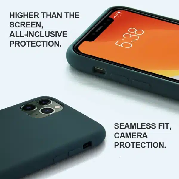For iPhone 7 6 6S 8 Plus Case Luxury Original Liquid Silicone Soft Cover For iPhone 11 12 Pro X XR XS Max Shockproof Phone Case - Image 3