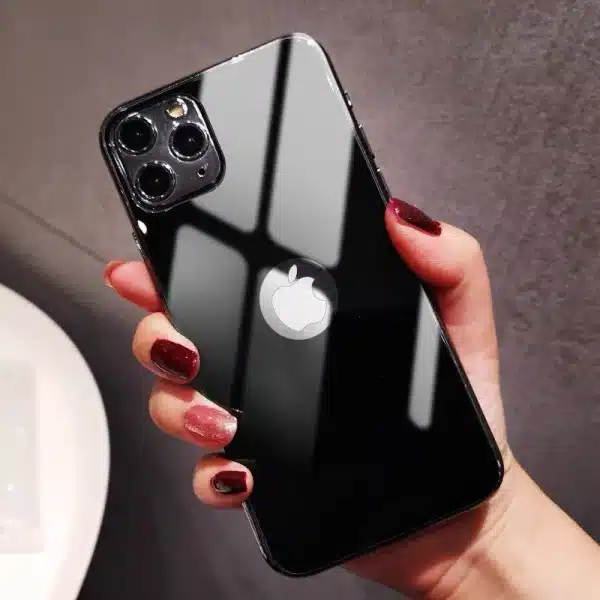Back 9H Tempered Glass For iPhone 14 Plus 12 mini 13 11 Pro X XR XS Max Rear Screen Protector Protective Film Gold Black White - Image 2