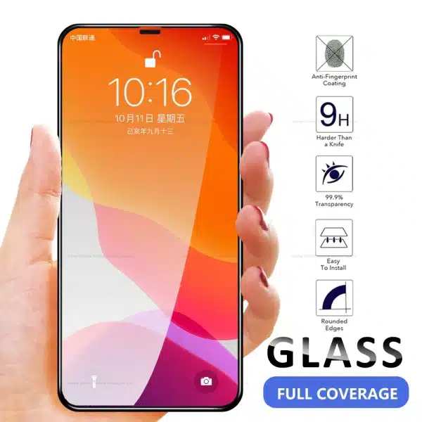 Tempered Glass for iPhone 11 Pro Max 11Pro Max Screen Protector Full Protective Film for iPhone X 7 8 Protective Glass - Image 2