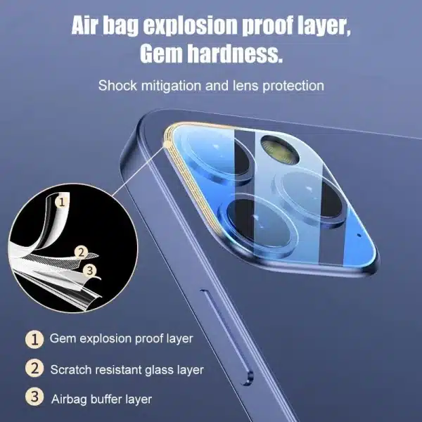 Len Case For iPhone 11 12 Pro Max Mini Screen Protector iphone12 iphone11 Pro 11pro 12pro Max Camera Lens Protective Cover - Image 2