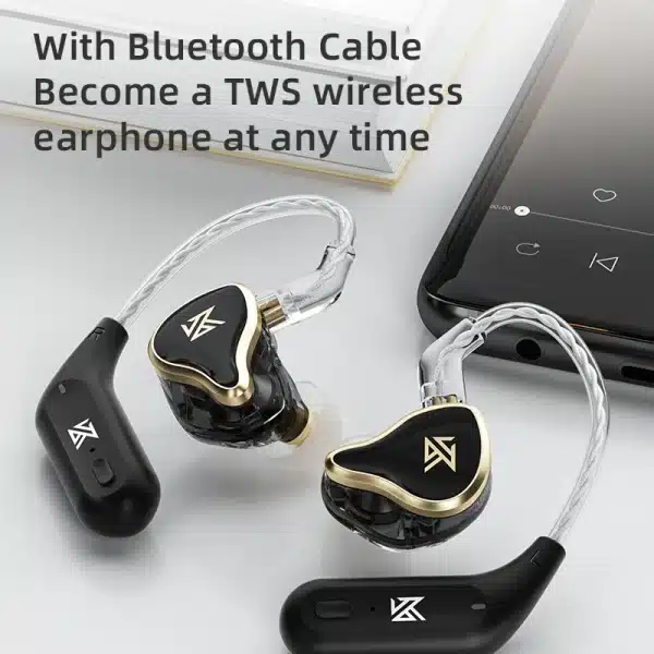 KZ ZAS 16 Units Earphones 7BA+1DD Dynamic hybrid Earbuds HiFi Bass Sport Headset Noise Cancelling in Ear Monitors - Image 5