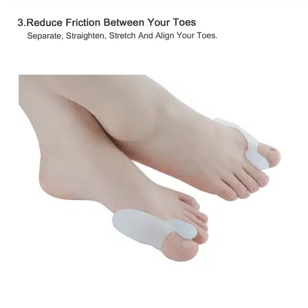 2/4pcs Silicone Toes Separator Bunion Bone Ectropion Adjuster Toes Outer Appliance Foot Care Tools Hallux Valgus Corrector C147 - Image 3