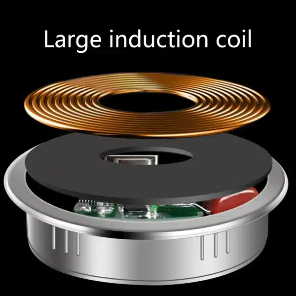 Brand New and High Quality 15W USB-C USB-A Quick Charger 3.0 Built in Desktop Device Qi Fast Wireless Charger Embedded Charger - Image 5