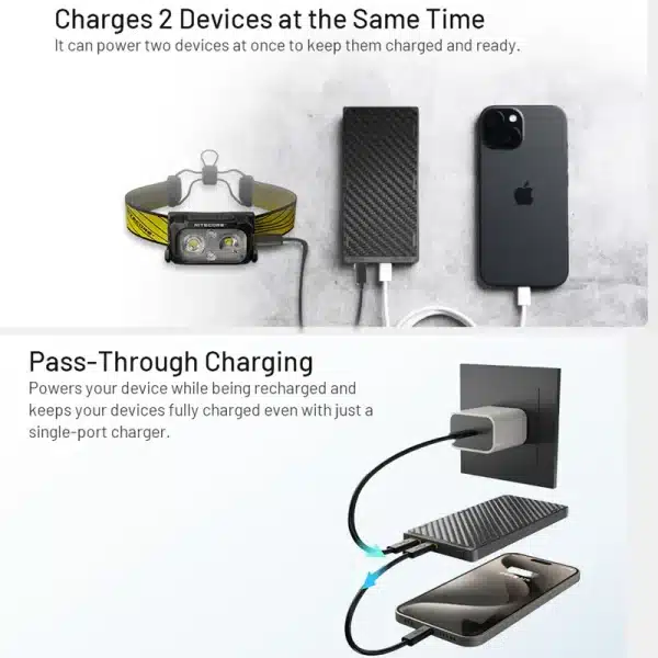 NITECORE NB10000 NB20000 Gen3 Portable Mobile Power Bank 20000mAh Carbon Fiber PD/QC3.0 18W Fast Charge for iPhone Xiaomi - Image 3