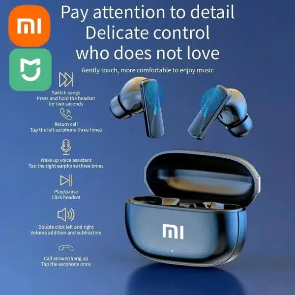 Xiaomi Mijia Mate 50 Wireless Bluetooth Headset TWS Sports Earbuds Noise Cancelling Touch Control Hi-Fi Stereo Gaming Earphones - Image 3