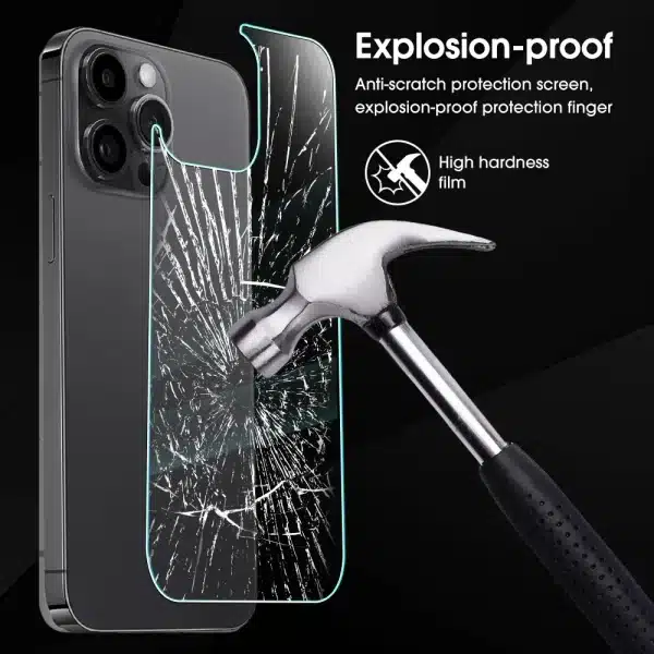 Back Screen Tempered Glass For iPhone 15 14 Plus 13 12 Pro Max Mini Protective Screen Protector Film For iPhone15 15PM 13 12Mini - Image 4