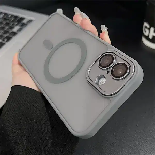 Luxury Matte Magnetic Case For iPhone 16 Pro Max 16 Plus Coque For iPhone 15 14 13 12 Pro Max For Magsafe Wireless Charger Cover - Image 3