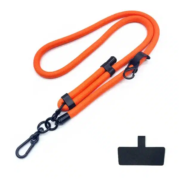 Phone Lanyard Adjustable 1 Cm Diameter Outdoor Universal Case Crossbody Shoulder Card Neck Cord Clip Hang Anti-lost Wrist Strap - Image 5