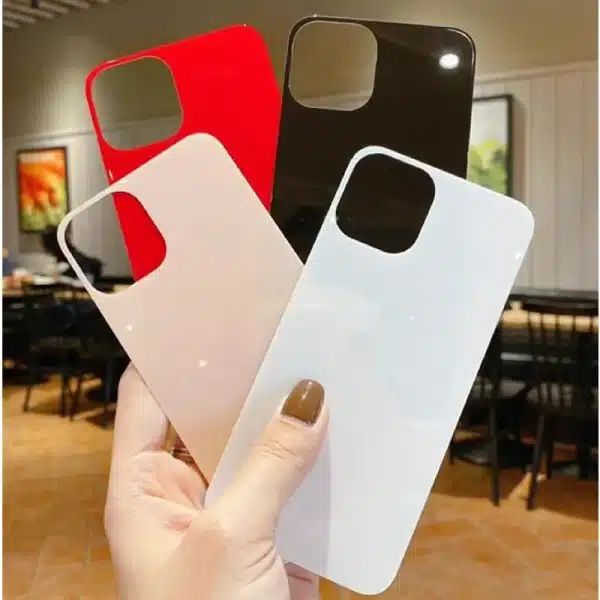 6Colors Black Sierra Blue Back 9H Tempered Glass For iPhone 15 14 Plus 12 mini 13 11 Pro Max Rear Screen Protector Film - Image 4