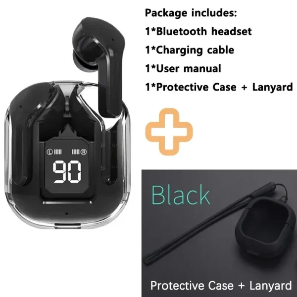 (Buy Earphone And Get: Protective Case + Lanyard)T2 Gaming Earbuds TWS Bluetooth 5.3 HIFI Bass Wireless Headphone Sports Headset - Image 6