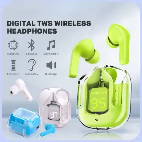 Wireless Headphones Bluetooth 5.3 Wireless Earphones Bluetooth Headset Noise Cancelling HD HiFi Stereo Earbuds - Image 2