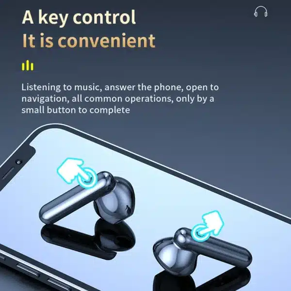 #K40 Earphone Bluetooth 5.3 Digital Display Wireless Headphones Noise Cancelling Earbuds High Fidelity Stereo Sound With Mic - Image 5