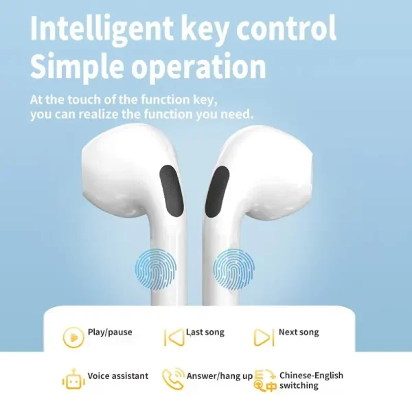 Original Pro4TWS Bluetooth earphones, stereo wireless earphones, earbuds with microphone, suitable for Xiaomi iPhone - Image 2