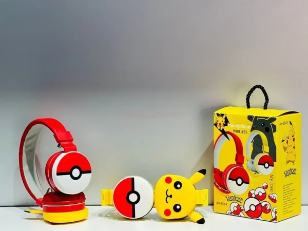 Pokemon Pikachu Bluetooth Headphone Wireless Headsets Anime Cartoon Stereo Headset Earphone With Mic Hottie Y2k Christmas Gift - Image 5