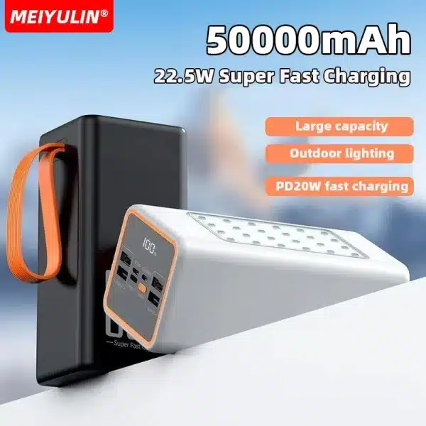 50000mAh Large Capacity Power Bank 30000mAh PortableUSB C 22.5W Fast Charging External Spare Battery For IPhone Xiaomi Samsung - Image 6