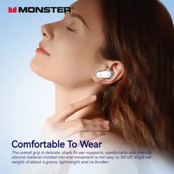 Monster Ture Wireless Earbuds AI Noise Cancelling Bluetooth 5.4 Headphones IPX5 Waterproof Sports Earphone with Mic TWS Headset - Image 6