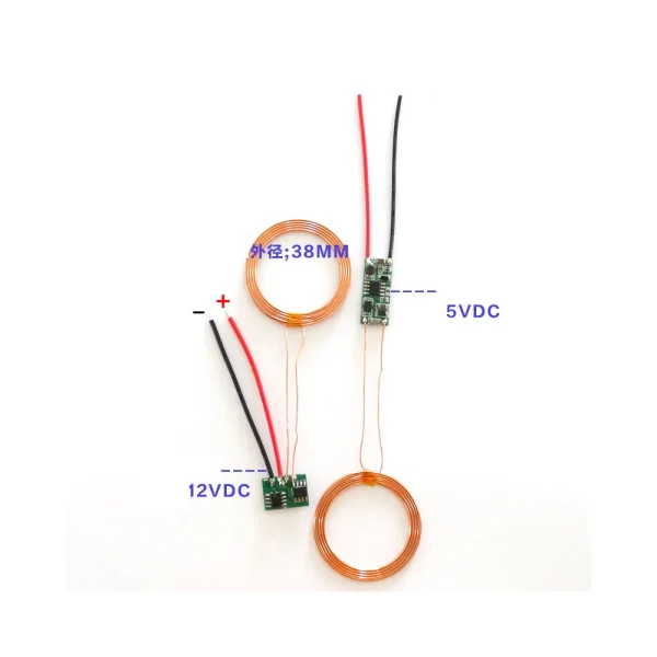 DC 5V Wireless Charging Module Wireless Power Supply Coil Induction Transmitter + Receiver Electronics Charger - Image 5