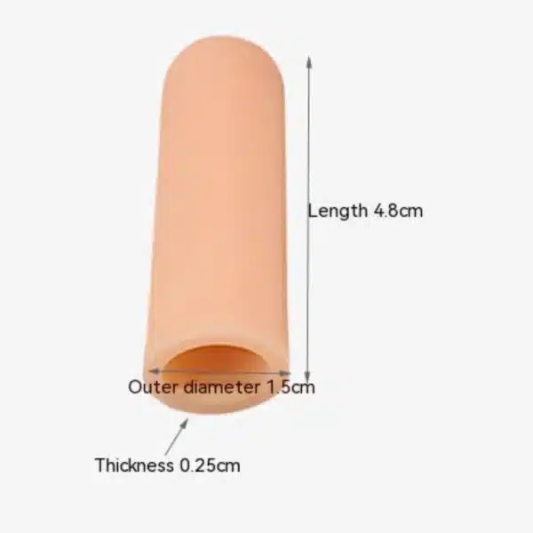 2PCS Finger Cots Silicone Toe Sleeves Thumb Protector Fingertips Protective Cushion Moisture Wicking Cracked Callus Pain Relief - Image 6