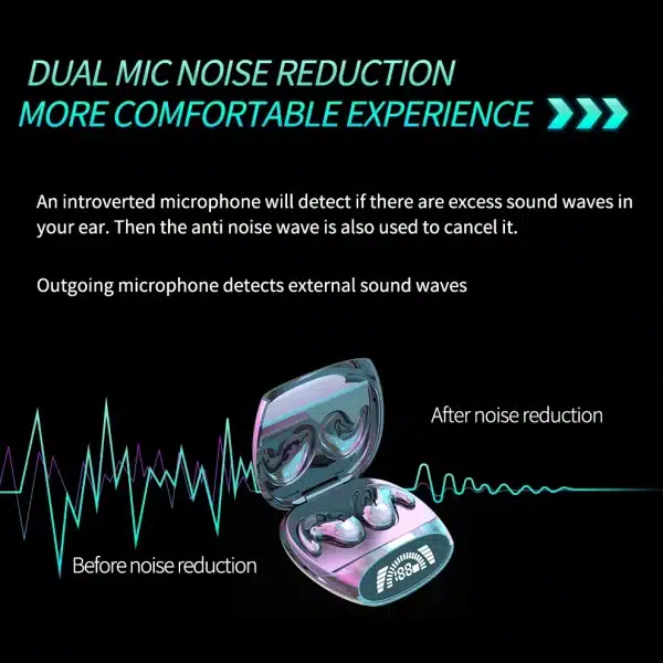 Mini Sleep Invisible Earbuds Tiny Hidden Headphones Bluetooth 5.3 Earphone Noise Cancelling Sports Stereo TWS Wireless Headsets - Image 5