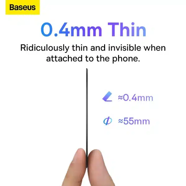 Baseus Magnetic Metal Plate Sticker Ring Car Phone Holder Disk Iron Sheet For iPhone 11 Xiaomi Samsung Magnet Wireless Charger - Image 2