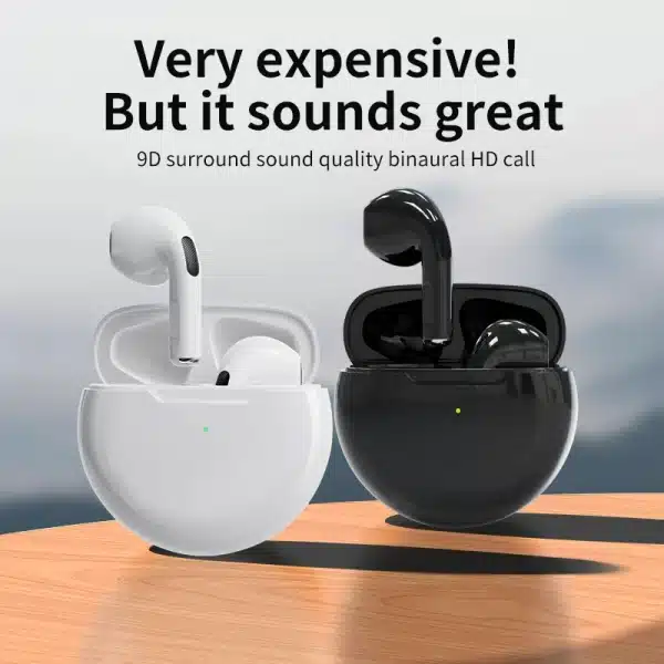Pro6 TWS Wireless Headphones Fone Bluetooth Earphones Mic Pods InEar Earpods Pro6 Earbuds sport Headset For Xiaomi - Image 2