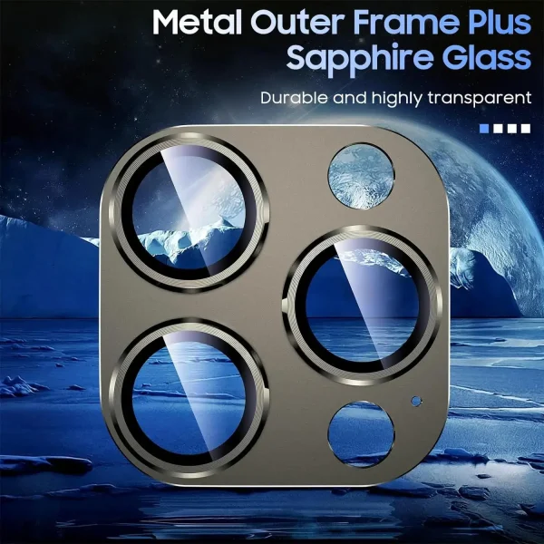Metal Camera Lens Protector for iPhone 16promax 16pro 16plus 15 Pro Max 14 Plus Tempered Glass Screen Protection Film Accessory - Image 4