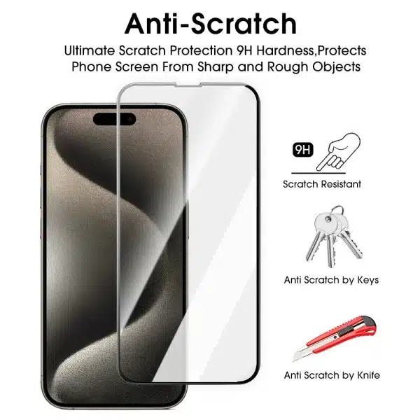 Screen Protector For iPhone 16 Plus 16 Pro Max Full Glue Cover Tempered Glass Protective Films For iPhone16 Phone Accessories - Image 3