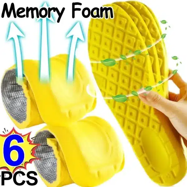 New Soft Latex Memory Foam Insole Unisex Sport Running Foot Support Shoe Pad Orthopedic Feet Care Insert Massage Elastic Cushion - Image 2