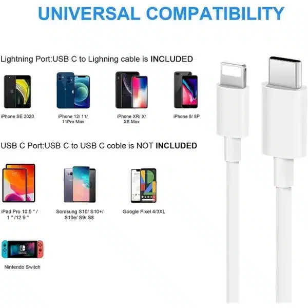 30W Fast Charging Cable For Apple iPhone 14 13 12 11 Pro Max Mini USB C Quick Cable For X XR XS 8 7 14 Plus SE Phone Accessories - Image 5