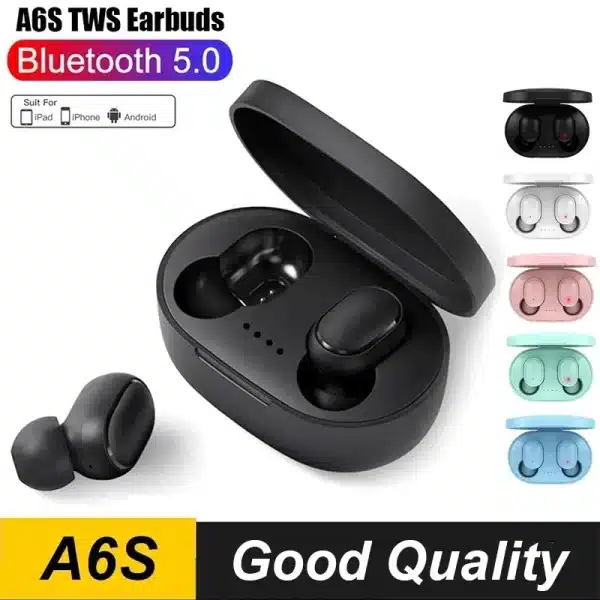 2024 original TWS A6s headset wireless earphones Bluetooth headphones 5.0 Sport stereo Fone Bluetooth earbuds for Xiaomi Huawei - Image 3