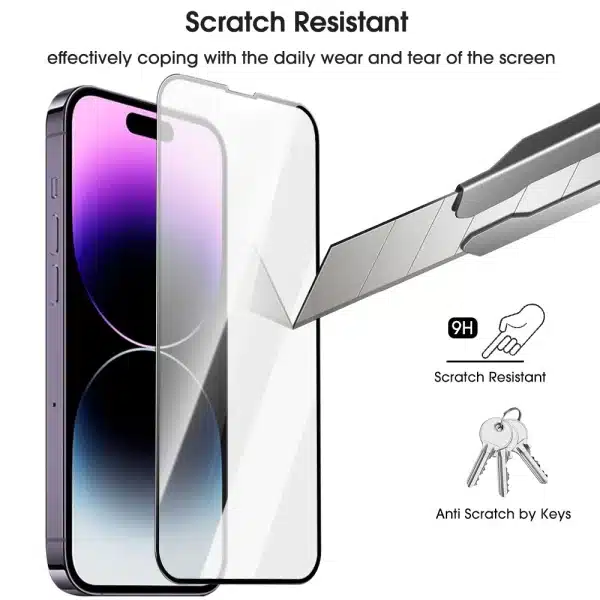 Screen Protector For iPhone 16 Plus 16 Pro Max Full Glue Cover Tempered Glass Protective Films For iPhone16 Phone Accessories - Image 4