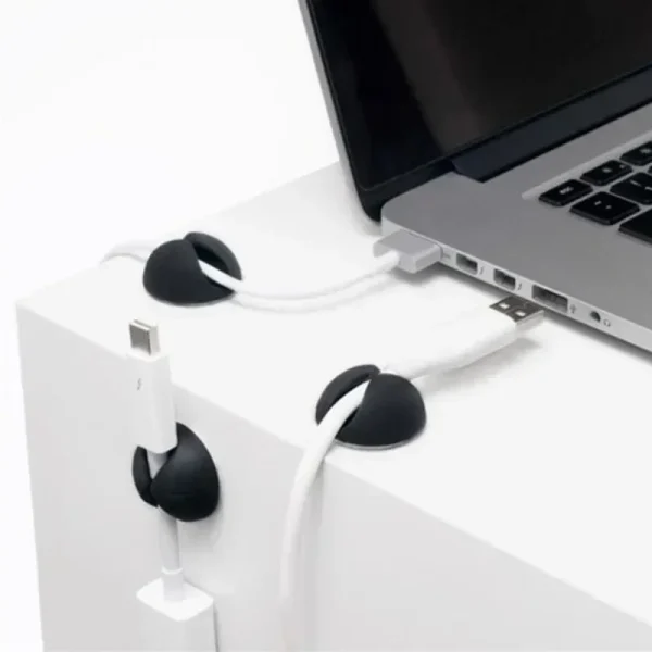 Car Dashboard Data Cable Clip Self-Adhesive USB Line Hub Wire Holder Fixing Clamp Office Desk Wire Organizer Accessories - Image 2