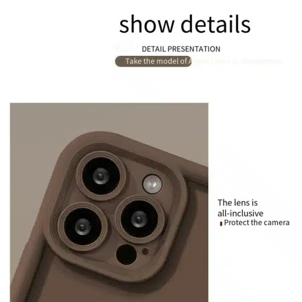 Silicone Case For iphone 15 14 13 12 11 Pro XS Max Mini XR X 8 7 6 6S Plus SE 2020 Soft Camera Lens with Screen Protector Cover - Image 4
