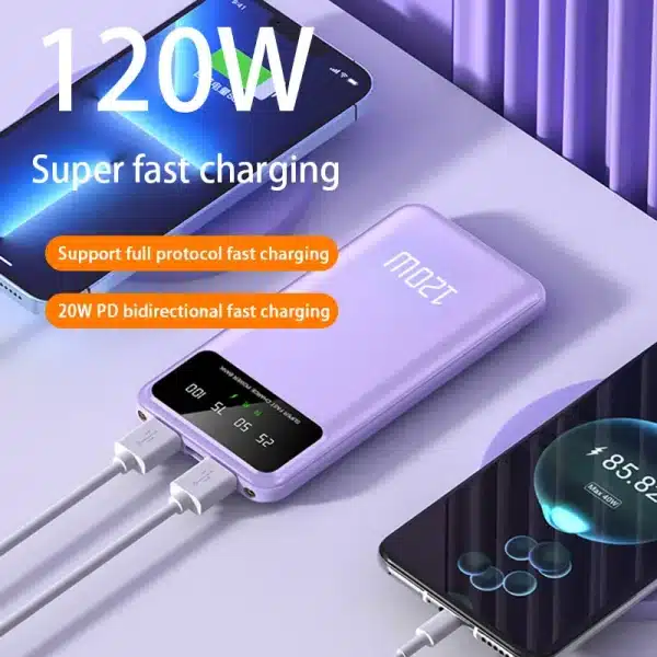 Xiaomi 100000mAh Power Bank 100W Super Fast Charging Portable High Capacity Charger Battery Powerbank For Iphone Huawei Samsung - Image 4