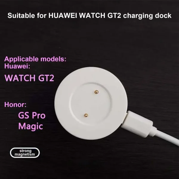 Dock Charger For Huawei Watch GT / GT2 / Honor Watch Magic 2 Wireless USB Fast Charging Cable Base Magnetic Watch Charger - Image 5