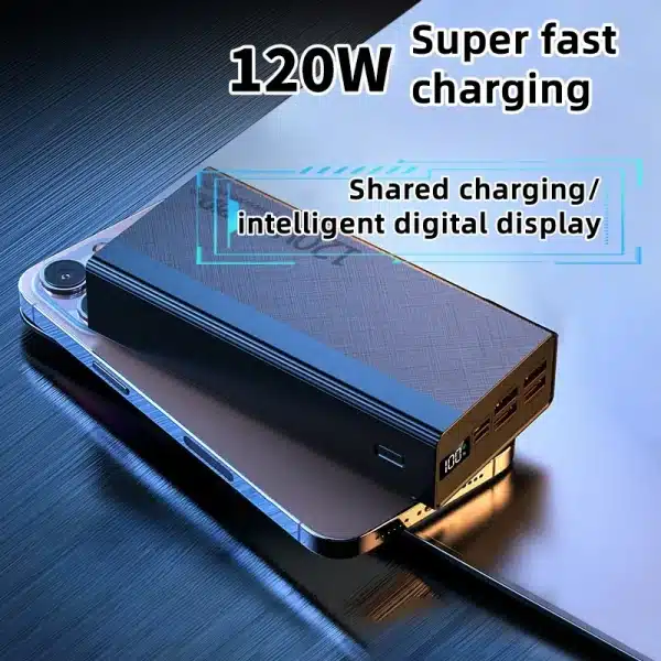 120W Power Bank For Xiaomi 200000mah Super Fast PowerBank Charging Portable Digital Display External Battery For Samsung Iphone - Image 4