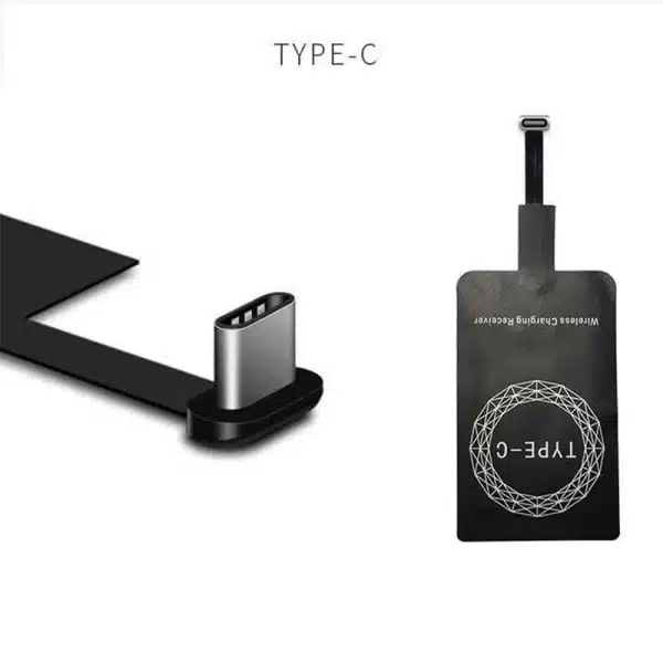 5V 2A Lightweight Qi Wireless Charging Receiver For Samsung Huawei Xiaomi Universal USB Type-C Fast Wireless Charger Adapter - Image 5