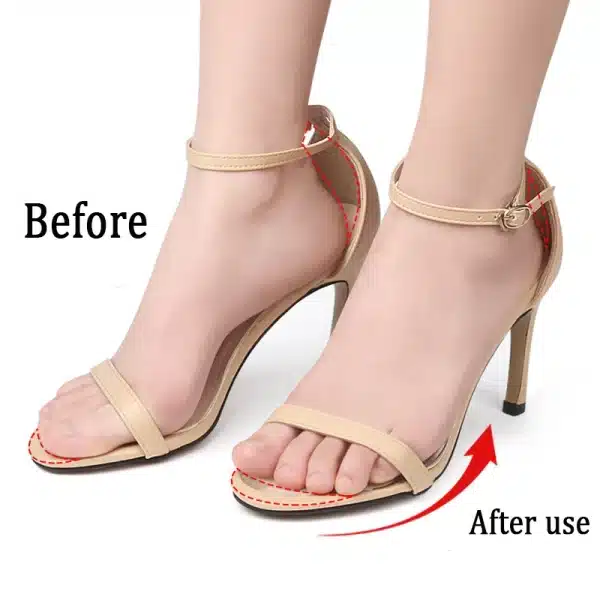 1Pair Shoe Pads Forefoot Cushion Silicone Massage Non Slip High Heels Insole Cushions Foot Cushions Pads for Feet Pain Relief - Image 4
