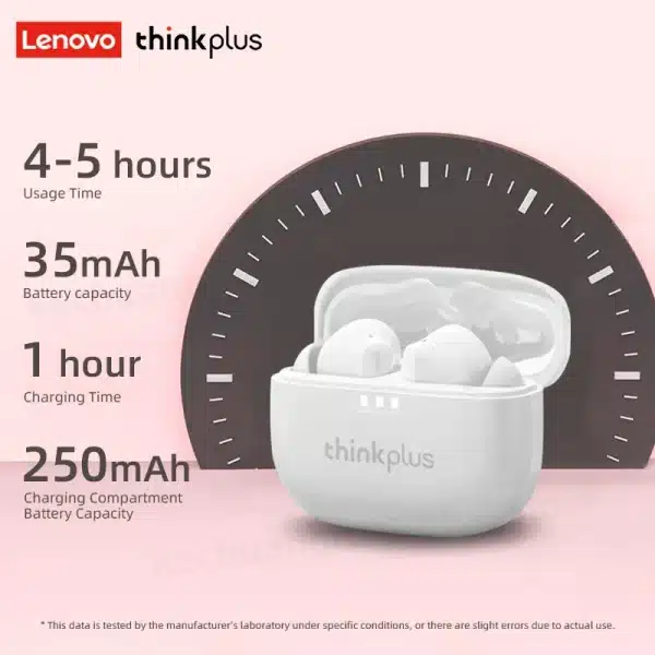 100% Original Lenovo Headphones Wireless Bluetooth 5.3 Earbuds HiFi Stereo Noise Reduction Headphones Touch Control 250mAH New - Image 4