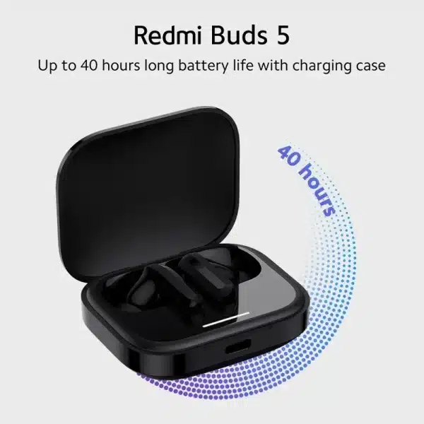 [World Premiere] Xiaomi Redmi Buds 5 Global Version AI Noise Reduction for Calls Up to 40 Hours Long Battery Life TWS Earbuds - Image 3