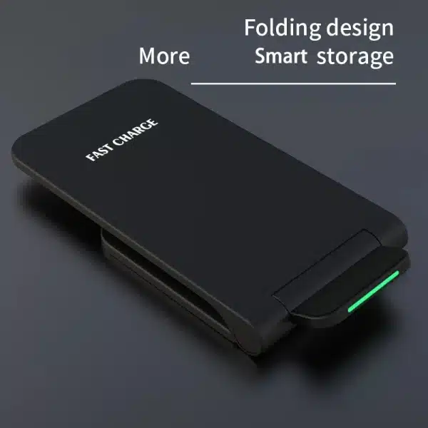 Foldable Wireless Charger Stand Pad Fast Charging For iPhone 15 14 13 12 11 XS XR Samsung S21 S20 S8 Huawei Qucik Charger - Image 2