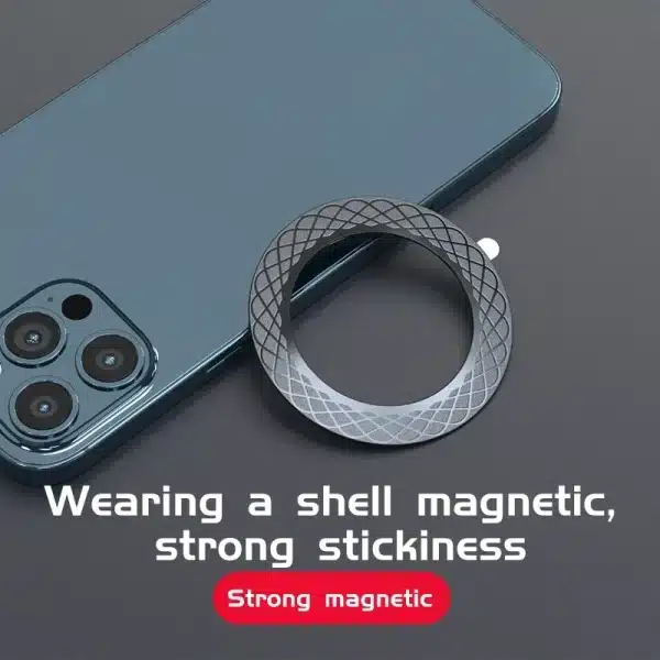 Magnetic Metal Plate Ring For Magsafe Wireless Charger Iron Sheet Sticker Magnet Car Phone Holder For Apple iPhone 15 14 13 12 - Image 2