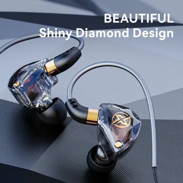 HiFi Wired Headphones with Microphone Noise-Cancelling Dynamic Earphones In Ear Earbuds Bass Headset For Sports Fitness Music - Image 3