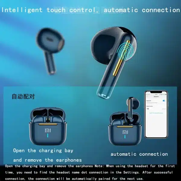 Original XIAOMI H6 Earphones Bluetooth Headphones Touch Control Earbuds Sports Game Noise MIJIA Headset With Mic Tws Waterproof - Image 4