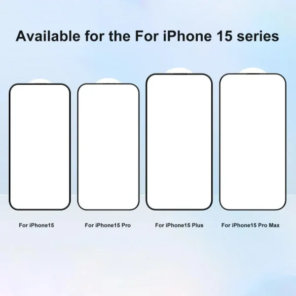 Transparent Layer Screen Protector Ultra-thin Tempered Glass Screen Protector for Iphone 15 Series Anti-scratch Bubble-free - Image 5